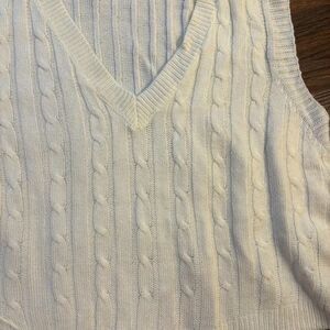 Jolie & joy sweater vest XL sleeveless 100% acrylic